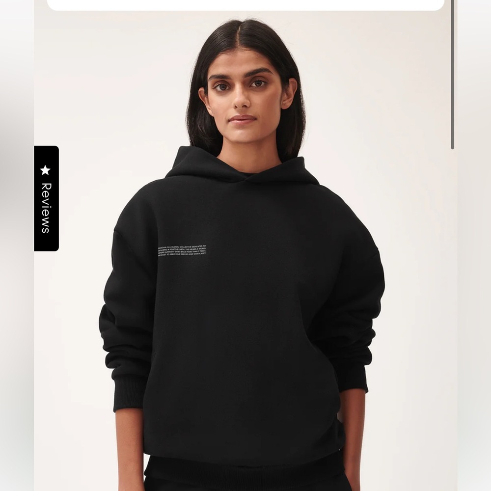 PANGAIA Black 360 Hoodie Size Large
